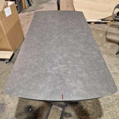 [K, Defekt #1] Stół Henders& Hazel Vegas 200+ 80 x 100 cm ceramika na szkle hartowanym antracyt