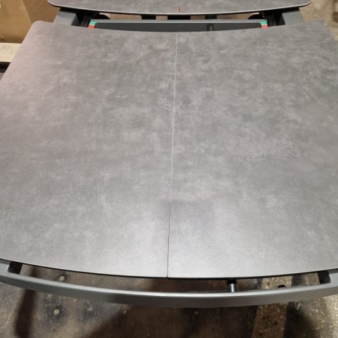 [K, Defekt #1] Stół Henders& Hazel Vegas 200+ 80 x 100 cm ceramika na szkle hartowanym antracyt