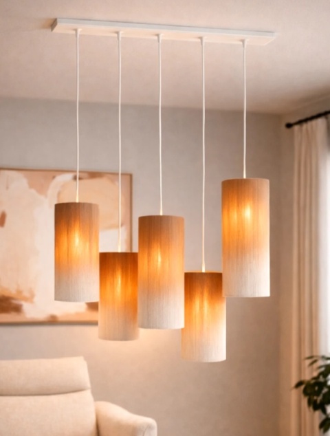 [K] Lampa Wisząca AMBRE – 5 Punktów Świetlnych | COCOmaison