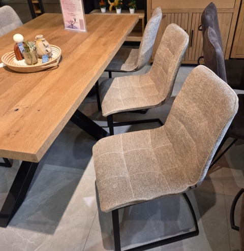 [K, T od ręki] Krzesło Henders& Hazel Kate tapicerka Enzo Champange