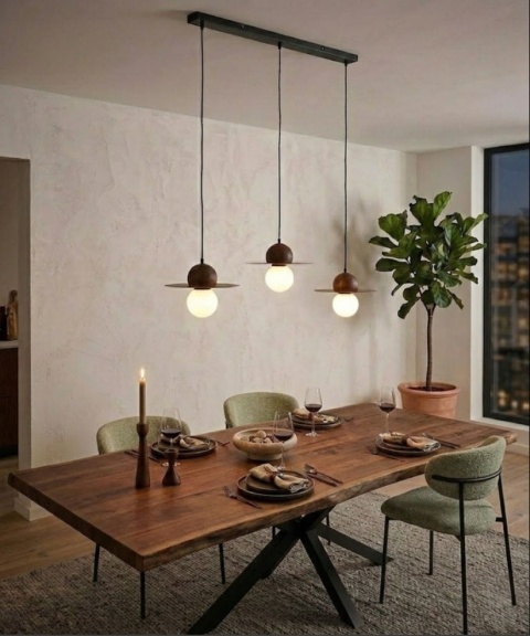 Lampa wisząca UFO 95 cm – Walnootlook & Glass – COCO maison