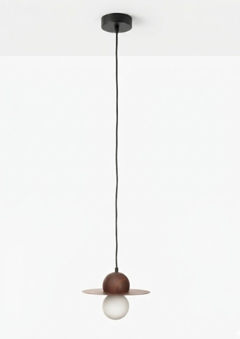 Lampa wisząca UFO Single 25 cm – Walnootlook & Glass – COCO maison