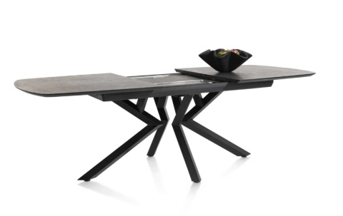 (M, defekt) Stół Xooon Masura 180 + 60 x 110 cm Antracyt szary