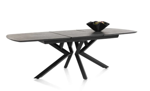 (M, defekt) Stół Xooon Masura 180 + 60 x 110 cm Antracyt szary