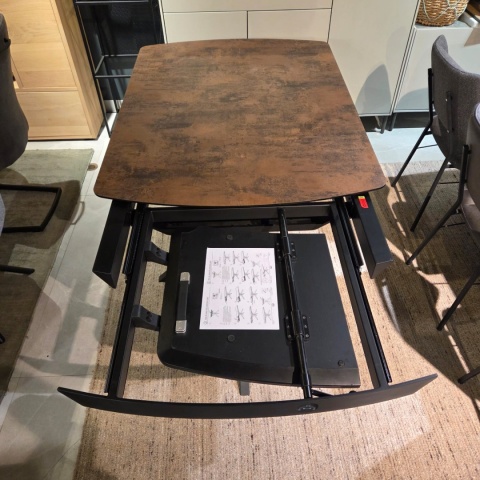 [K] Stół rozkładany PAVALON 140-190 cm – Kolor Roest (Rdza) – HPL