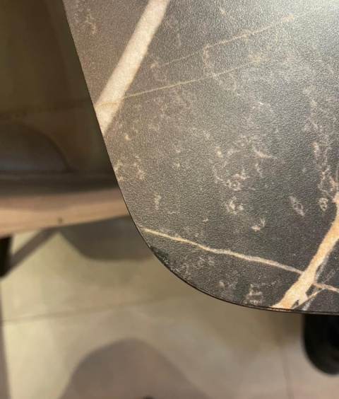 [K, od ręki defekt #2] ONYX Stół Henders& Hazel Palace ciemny marmur 190+ 60 x 110 cm pająk