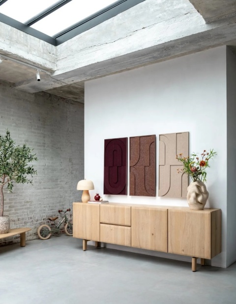 [R] Komoda AZULO 240 cm – Natural Sand – Henders & Hazel