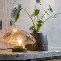 Lampa stołowa Cali – Brązowy Kamyk – COCOmaison