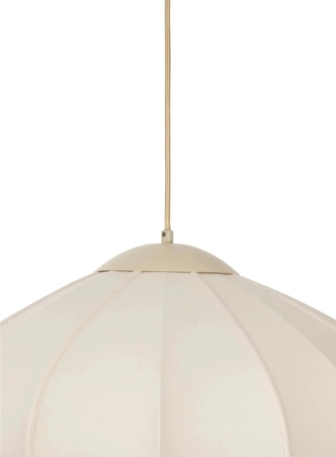 Lampa wisząca Skip – Beżowy Len i Metal – COCOmaison