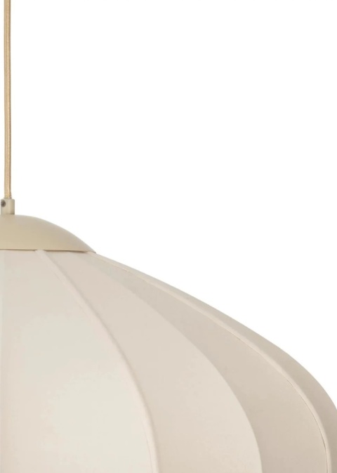 Lampa wisząca Skip – Beżowy Len i Metal – COCOmaison