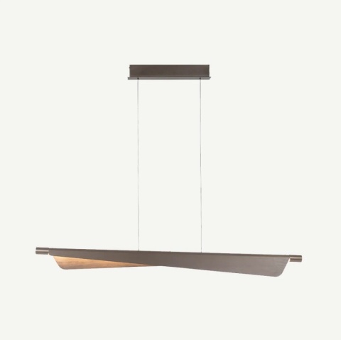 Lampa wisząca Dex – LED – Szary/Złoty – COCOmaison