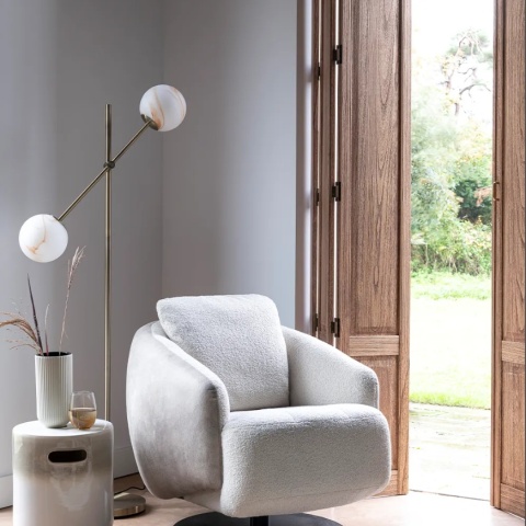 [R] Lampa podłogowa Oona – Efekt Trawertynu – COCOmaison