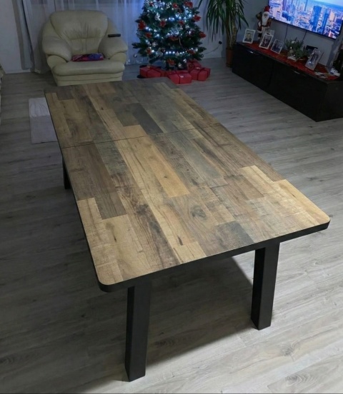 Stół H&H Avalox/ Avalon 160 + 50 x 98 cm driftwood 4 klasyczne nogi