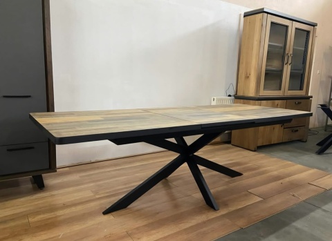 Stół H&H Avalox/ Avalon 190 + 60 x 98 cm DRIFTWOOD centralna noga