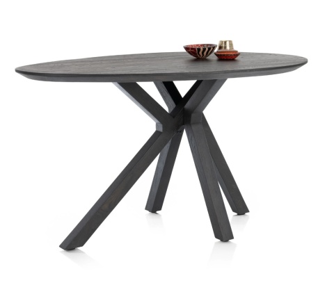 Stół barowy Cosenza 160 x 115 cm – Lite Drewno Dębowe – Onyx – XOOON