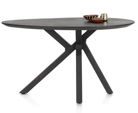 Stół barowy Cosenza 160 x 115 cm – Lite Drewno Dębowe – Onyx – XOOON