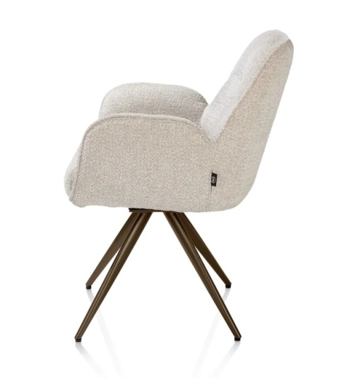 [od ręki, R] Krzesło obrotowe PIPPA – Sevilla Crème – Henders & Hazel