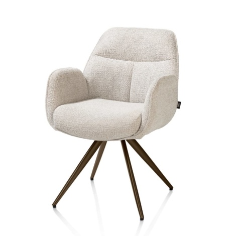 [od ręki, R] Krzesło obrotowe PIPPA – Sevilla Crème – Henders & Hazel