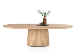 Dębowy stół jadalniany Ravello 270 x 120 cm – kolor Dune – matowy lakier