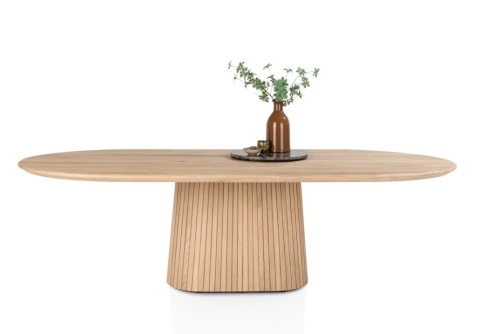 Dębowy stół jadalniany Ravello 270 x 120 cm – kolor Dune – matowy lakier