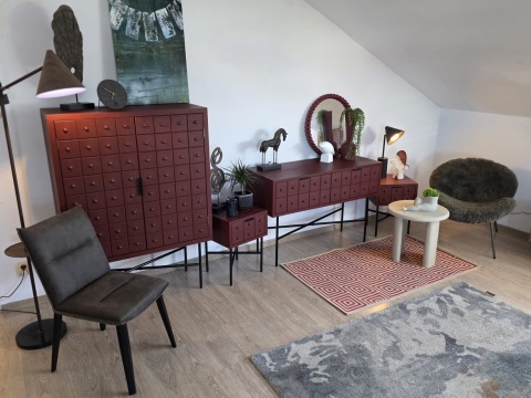 Designerska Szafka Buffet PANARO – Drewno Sosnowe, Loft