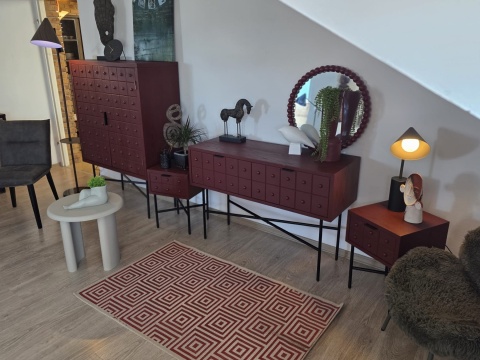 Designerska Szafka Buffet PANARO – Drewno Sosnowe, Loft