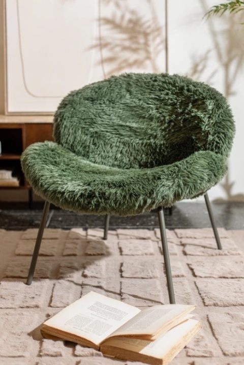 Designerski fotel Freddy – Głęboka Zieleń, COCOmaison