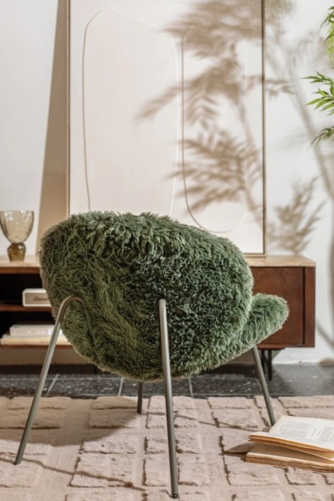 Designerski fotel Freddy – Głęboka Zieleń, COCOmaison