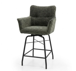 Designerski Hoker CHIARA – Tkanina Szenilowa ENZO Oliwka, Henders & Hazel