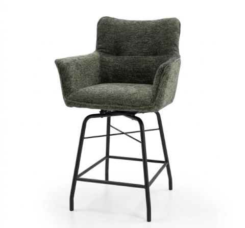 Designerski Hoker CHIARA – Tkanina Szenilowa ENZO Oliwka, Henders & Hazel