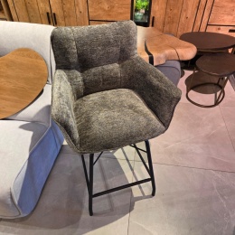 Designerski Hoker CHIARA – Tkanina Szenilowa ENZO Oliwka, Henders & Hazel