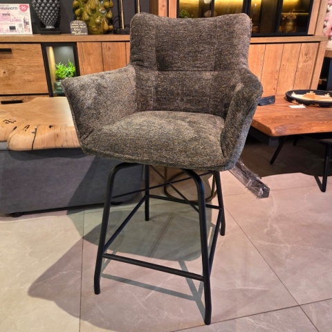 Designerski Hoker CHIARA – Tkanina Szenilowa ENZO Oliwka, Henders & Hazel