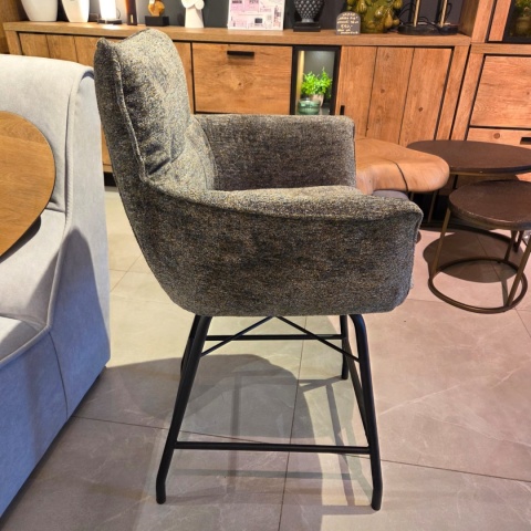 Designerski Hoker CHIARA – Tkanina Szenilowa ENZO Oliwka, Henders & Hazel