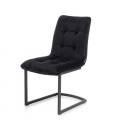 [R od ręki] Krzesło Henders& Hazel Kate tapicerka Czarny Welur