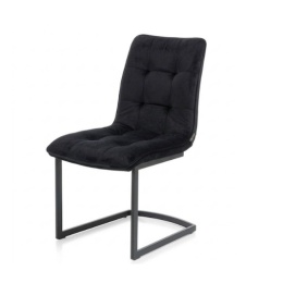[R od ręki] Krzesło Henders& Hazel Kate tapicerka Czarny Welur
