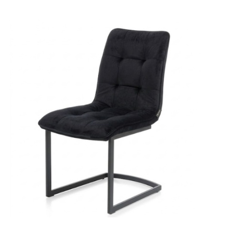 [R od ręki] Krzesło Henders& Hazel Kate tapicerka Czarny Welur