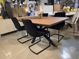 [R od ręki] Krzesło Henders& Hazel Kate tapicerka Czarny Welur