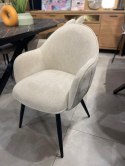 [K, od ręki] Fotel Jadalniany Habufa Astoria - Tkanina Livigno, Kolor Kremowy