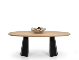 [K, od ręki] Stół Xooon Arawood 240 x 120 cm natural noga Hexagon