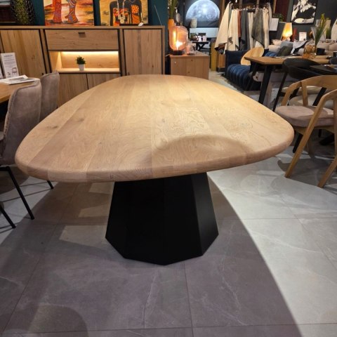 [K, od ręki] Stół Xooon Arawood 240 x 120 cm natural noga Hexagon