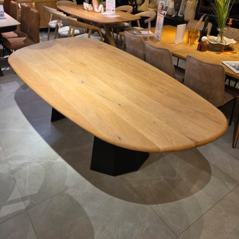 [K, od ręki] Stół Xooon Arawood 240 x 120 cm natural noga Hexagon