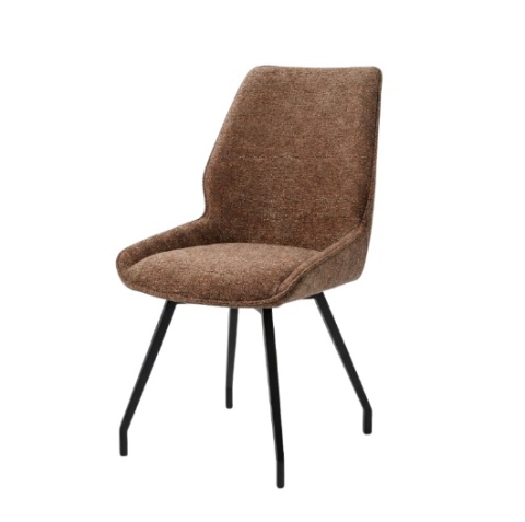 [od ręki] Krzesło jadalniane SCOTT – Tkanina szenilowa Enzo (Lava), Design Habufa