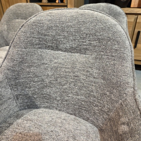 Krzesło Obrotowe CLINT – Tkanina Szenilowa ENZO Grey, Henders & Hazel