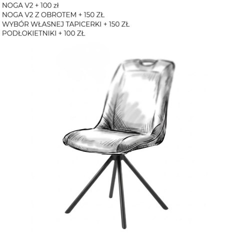 Krzesło obrotowe Henders& Hazel Michiel wybór tapicerki