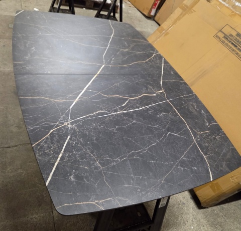 [M] Rozkładany Stół PALACE – 160-210 cm, Blat HPL Onyx, Centralna Noga PAJĄK