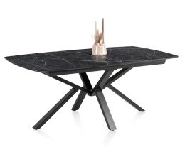 [M] Rozkładany Stół PALACE – 160-210 cm, Blat HPL Onyx, Centralna Noga PAJĄK