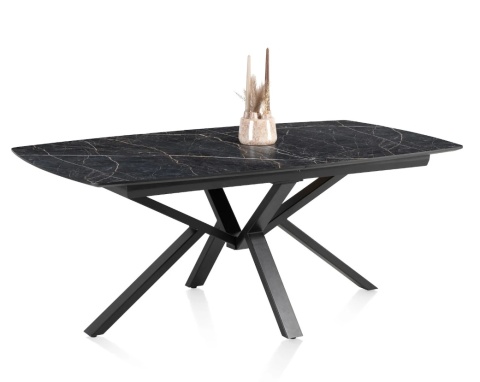 [M] Rozkładany Stół PALACE – 160-210 cm, Blat HPL Onyx, Centralna Noga PAJĄK