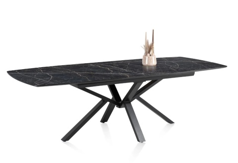 [M] Rozkładany Stół PALACE – 160-210 cm, Blat HPL Onyx, Centralna Noga PAJĄK