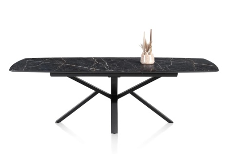 [M] Rozkładany Stół PALACE – 160-210 cm, Blat HPL Onyx, Centralna Noga PAJĄK