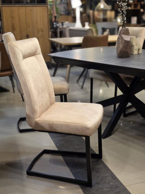 [R, od ręki] Duży stół rozkładany Pavalon 170-230x100 cm na centralnej nodze, blat Primo Laminato (HPL) antracyt